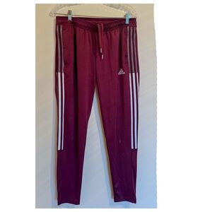 Adidas Women's Aeroready Burgundy Track Pants